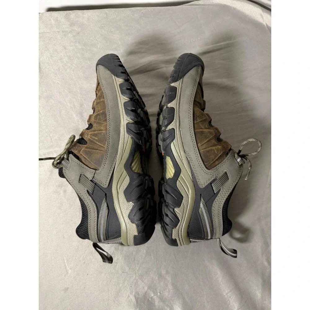 Keen Targhee III Waterproof Hiking Shoes Mens 10.5 Wide Brown Olive
